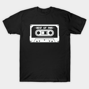 Best of 1985 Retro Cassette Tape 1985 Birthday T-Shirt